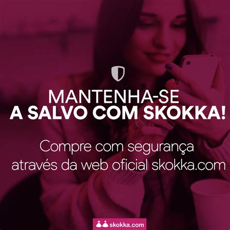 Skokka adverte aos usuários sobre ameaças e fraudes.